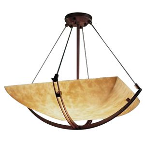 Clouds Bowl Suspension with Crossbar by Justice Design Group - Starlight Lighting USA and Canada